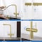 Kibi Circular 2-in-1 Water Filter Kitchen Pull Out Faucet - Brushed Gold KFF502BG - alternate 3